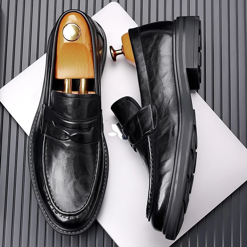 Sapato Social Elevato Loafer - Aumenta Altura 8cm