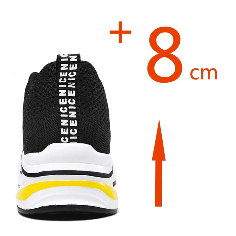 Tênis Esportivo SkyRun - Aumenta Altura 8cm 'Black'