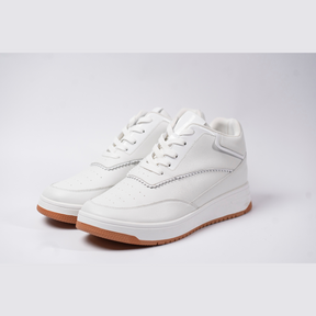 Tênis Casual Altro Boost - Aumenta Altura 10cm - Couro - Branco