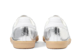 Adidas Samba OG Silver Metallic Cracked Leather Prateado