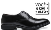 Sapato Social Luxalt - Aumenta Altura 6cm 'Black'