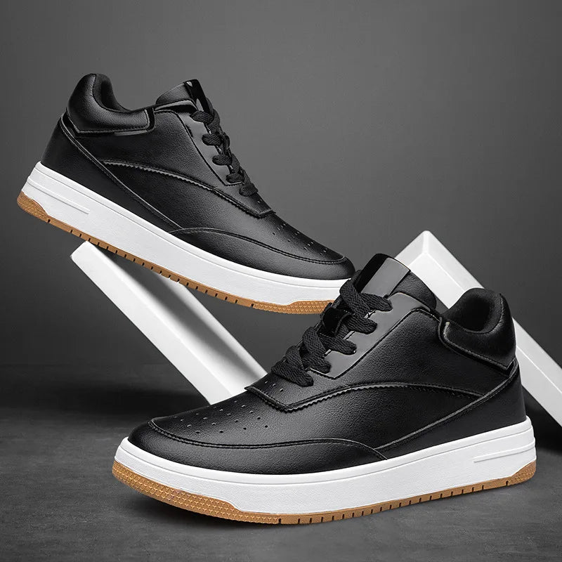 Tênis Casual Alto Boost - Aumenta Altura 10cm 'Black'
