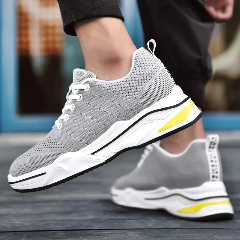 Tênis Esportivo SkyRun - Aumenta Altura 8cm 'Grey'